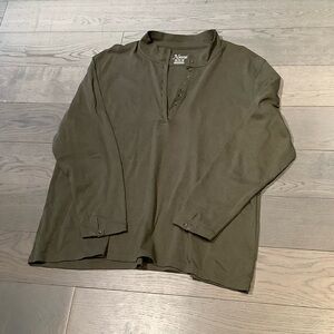 Natural Reflections Men's Olive Long-Sleeve Henley